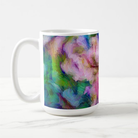 Mug Abstraite impressionniste florale (Gauche)