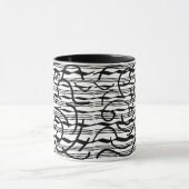 Mug abstraite ligne noire (Centre)