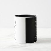 Mug Abstraite ligne profil visage Art Gemini signe Zod (Centre)