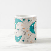 Mug Abstraite moderne de l'ère atomique du milieu du s (Centre)