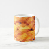 Mug Abstraite multicolore, basse mosaïque de poly. (Devant droit)