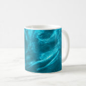 Mug Abstraite parties scintillant bleue menthe (Devant droit)