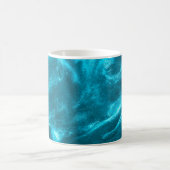 Mug Abstraite parties scintillant bleue menthe (Centre)