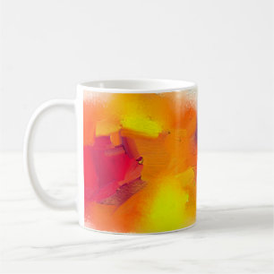 Mug Abstraite peinture à l'huile colorée sur texture d