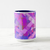 Mug Abstraits coups de pinceau Violet rose (Centre)