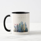 Mug Abu Dhabi, Émirats arabes unis| Ville Skyline (Gauche)