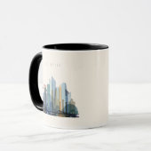 Mug Abu Dhabi, Émirats arabes unis| Ville Skyline (Devant gauche)