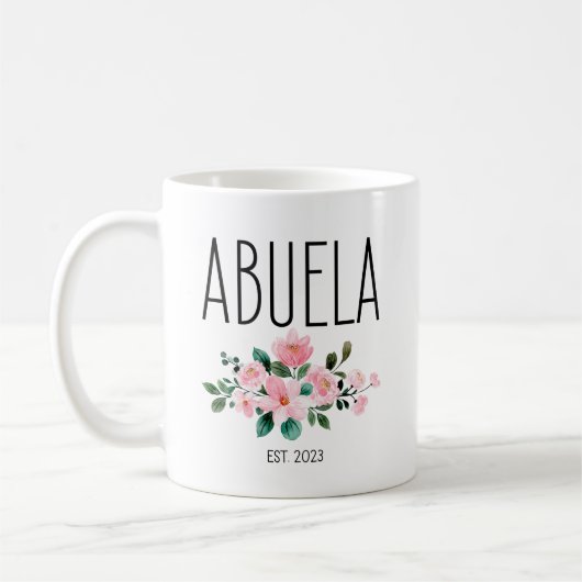 Mug Abuela Est 2023, Abuelos Faire-part (Gauche)