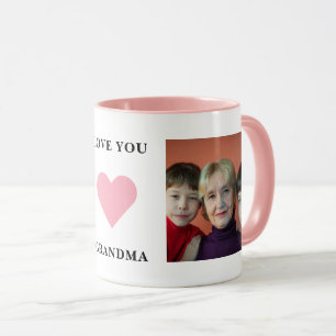 Mug Abuela Nana Nonna Famille Photo Love You Grand-mèr