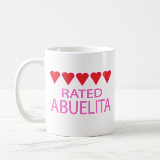 Mug Abuelita, cinq coeurs (Gauche)