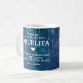 Mug Abuelita Espagne grand-mère Merci message personna (Devant gauche)