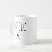 Mug Abuelo Nouveaux grands-parents espagnol Grandma Es (Devant gauche)