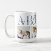 Mug Abuelo We Love You 4 Photo Collage (Gauche)