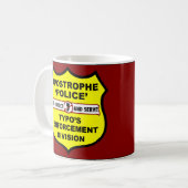 Mug Abus d'apostrophe de police de grammaire (Devant gauche)