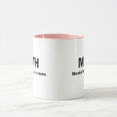 Mug Abus mental de MATHS aux humains (Centre)