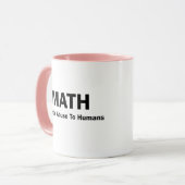 Mug Abus mental de MATHS aux humains (Devant gauche)