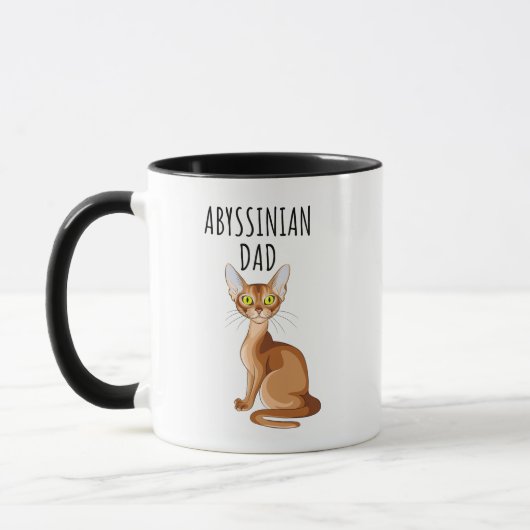 Mug Abyssinian Chat Papa (Gauche)