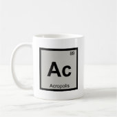 Mug Ac - Symbole de chimie de l'architecture de l'Acro (Gauche)