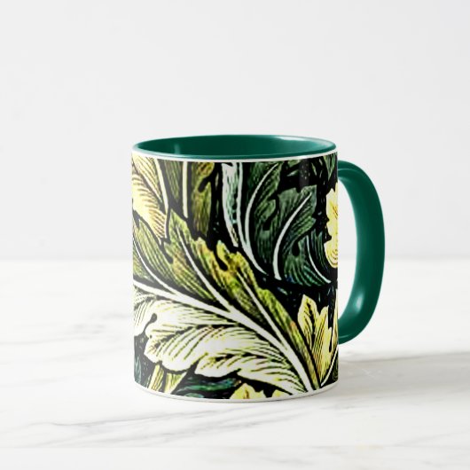 Mug Acanthus, motif populaire de William Morris (Devant droit)