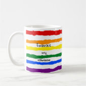 Mug Accéder au texte personnalisé de mon arc-en-ciel (Gauche)