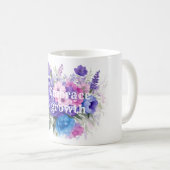 Mug Accédez à la croissance fleur sauvage romantique (Devant droit)
