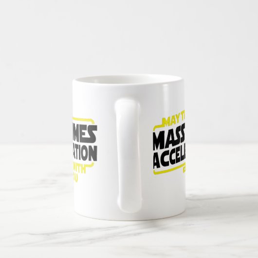 Mug Accélération de masse de périodes (Poignée)