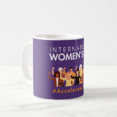 Mug Accélérer l'action Journée internationale de la fe (Devant gauche)