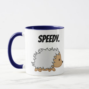 Mug Accélérez le hérisson, Drôle dessin animé d'animal