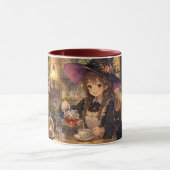 Mug Accent de Chat à l'heure du Thé de Sorcière Co (Centre)