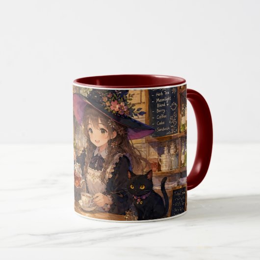 Mug Accent de Chat à l'heure du Thé de Sorcière Co (Devant droit)