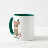Mug Accent "Heure de jeu" Cerf Joueur Mignon (Devant gauche)