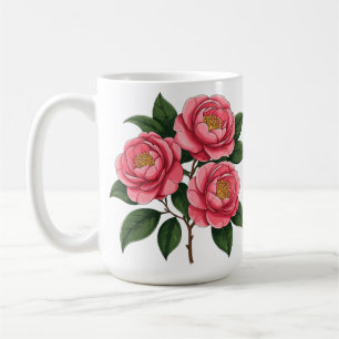 Mug 🌸 Accent Matinal Floral Rose Pour Les Pauses Café