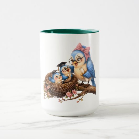 Mug Accent Oiseau Mignon (Centre)