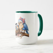 Mug Accent Oiseau Mignon (Devant droit)