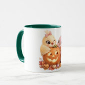 Mug accent oiseaux d'Halloween charmant (Devant gauche)