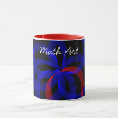 Mug Accent rouge révolutionnaire géométrique Math Art (Centre)