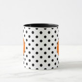 Mug Accents Orange Polka Noir Et Blanc (Centre)