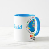 Mug Acceptation d'amour de Sensibilisation sur l'autis (Devant droit)