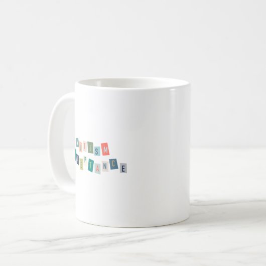 Mug Acceptation de l'autisme (Devant gauche)