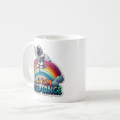Mug Acceptation de l'autisme Astronaut arc-en-ciel (Devant gauche)