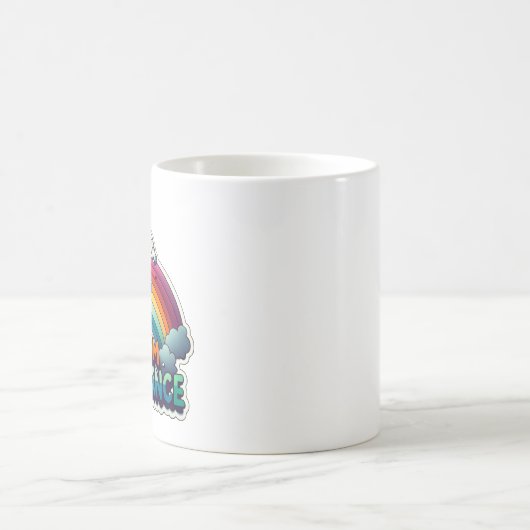 Mug Acceptation de l'autisme Astronaut arc-en-ciel (Centre)