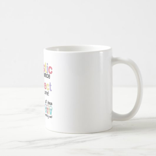 Mug Acceptation de l'autisme, respect, pas de remède (Droite)