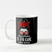 Mug Acceptation de l'autisme Sensibilisation Rouge au (Gauche)