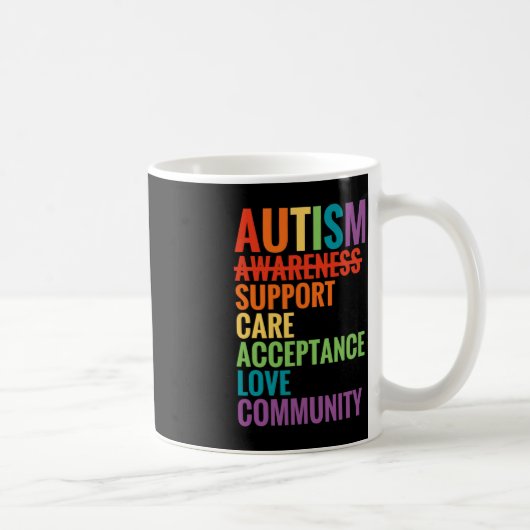 Mug Acceptation des soins de sensibilisation sur l'aut (Droite)