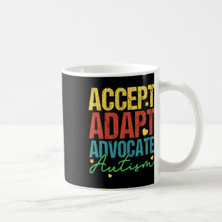 Mug Accepter Adapt Advocate Sensibilisation sur l'auti