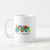 Mug Accepter l'amour comprendre la Sensibilisation sur (Gauche)