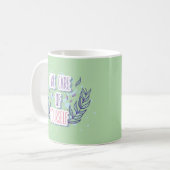 Mug Acceptez-vous le design positif (Devant gauche)
