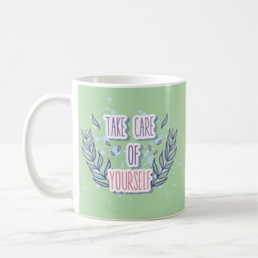 Mug Acceptez-vous le design positif (Gauche)