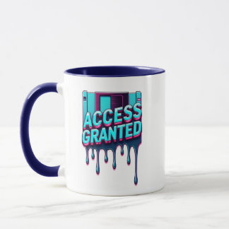Mug Access Granted | Retro Tech & Cybersecurity Floppy