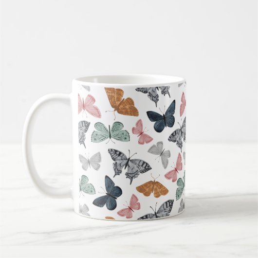 Mug Accessoires de cuisine papillon bohème (Gauche)